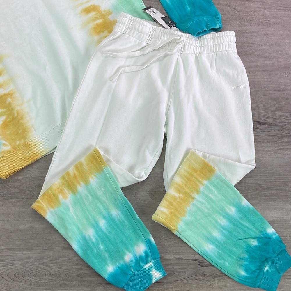 🔆RIP CURL🔆 SUN DRENCHED CREW SUN DRENCHED TRACK PANT SET - Picture 13 of 16